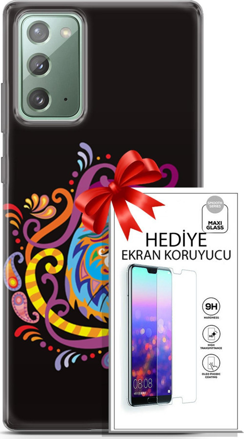 Samsung Galaxy Note 20 Kılıf Orijinal Seri Scotish-British 02 Yerel Kedi Kapak Ve Ekran Koruyucu