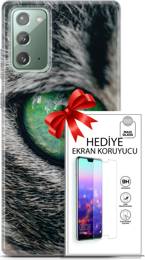 Samsung Galaxy Note 20 Kılıf Orijinal Seri Scotish-British 28 Göz Detay İz Bırakmayan Kılıf + Ön Ekran Koruyucu