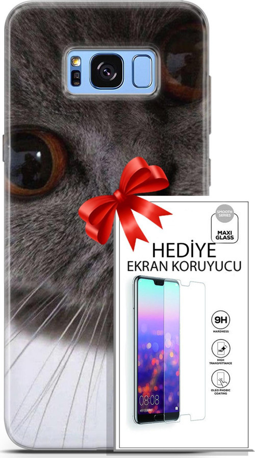 Samsung Galaxy S8 Plus Kılıf Orijinal Seri Scotish-British 11 Pov British 4K Baskılı Kılıf + Ekran Koruyucu