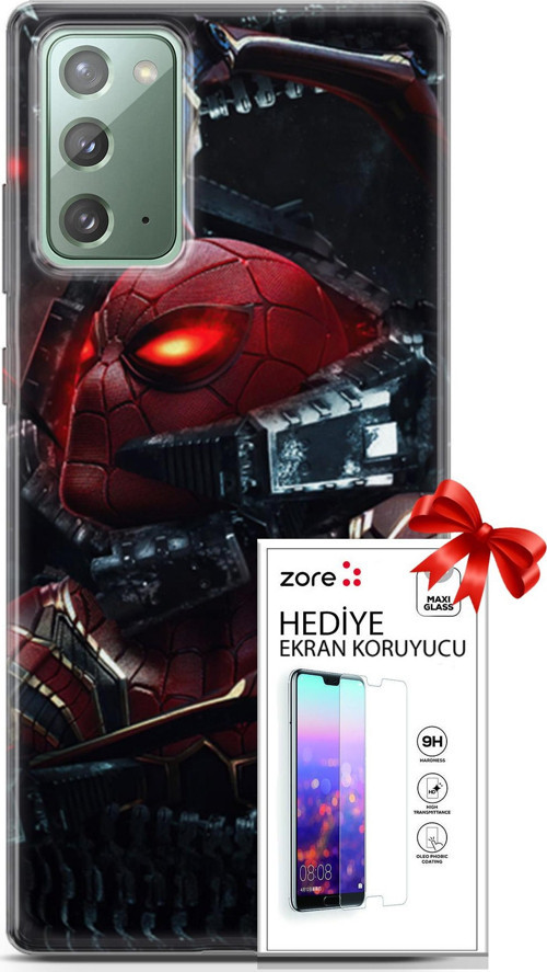 Samsung Galaxy Note 20 Kılıf Orijinal Seri Supers 20 Doctor Octopus Renkli Kılıf Ekran Koruyucu