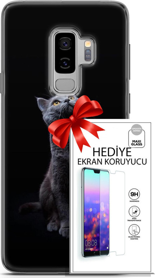 Samsung Galaxy S9 Plus Kılıf Orijinal Seri Scotish-British 21 British Shorthair Portre Darbe Önleyici