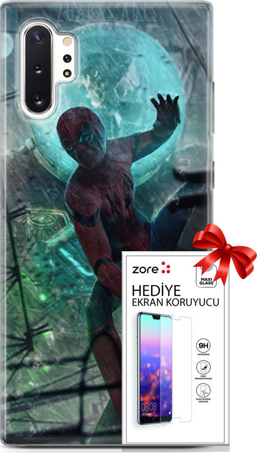 Samsung Galaxy Note 10 Plus Kılıf Orijinal Seri Supers 19 Marvel Movie Tam Koruma Kılıf + Ekran Koruyucu