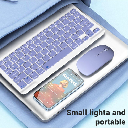 Ipad Xiaomi Samsung Huawei Tablet Laptop Uyumlu Renkli Bluetooth Bağlantılı Klavye+Mouse Set