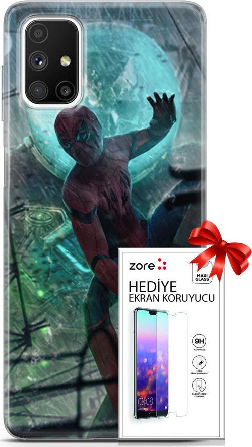 Samsung Galaxy M51 Kılıf Orijinal Seri Supers 19 Marvel Movie Tam Koruma Kılıf + Ekran Koruyucu