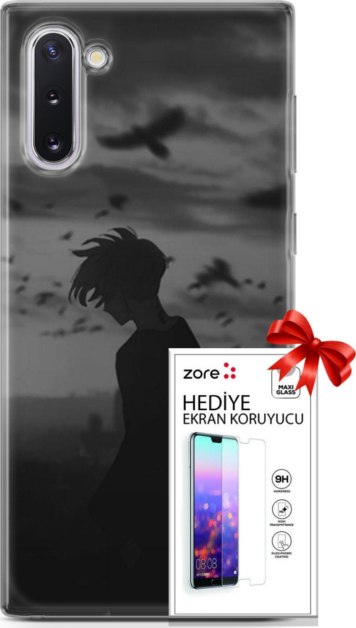 Samsung Galaxy Note 10 Kılıf Orijinal Seri Supers 26 Gambar Anime Soft Kapak + Ekran Koruyucu
