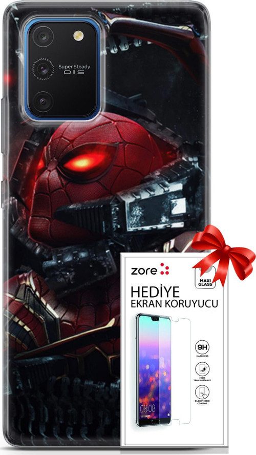 Samsung Galaxy S10 Lite Kılıf Orijinal Seri Supers 20 Doctor Octopus Renkli Kılıf Ekran Koruyucu
