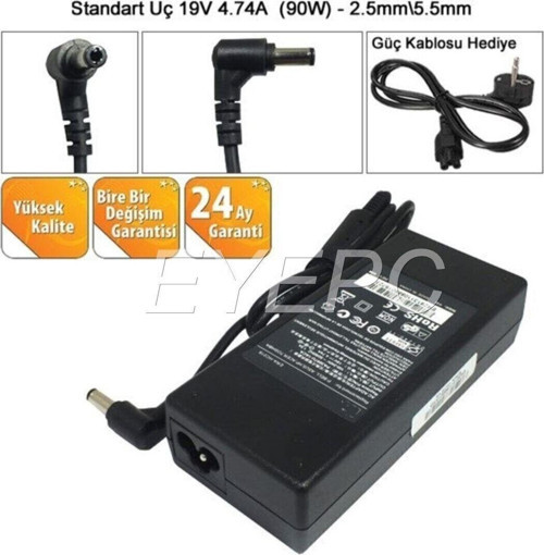 C300 Laptop Notebook Şarj Cihazı Şarj Aleti Adaptör 19 Volt 4.74 Amper S010