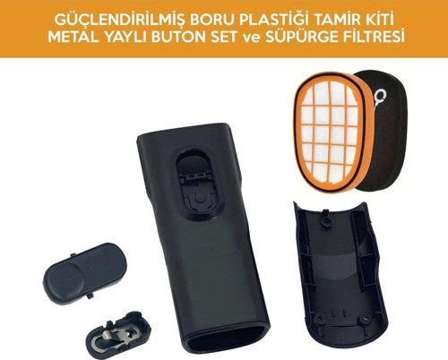 Xc 8043 Speed Pro Max Dikey Süpürge Boru Tamir Kiti , Metal Yaylı Buton Ve Filtre