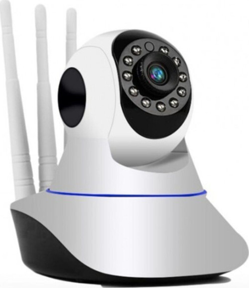 Kablosuz Wifi Ip Kamera 1080P Full Hd 3 Mp Hareketli Kamera Gece Görüşlü Beyaz 0072632196055
