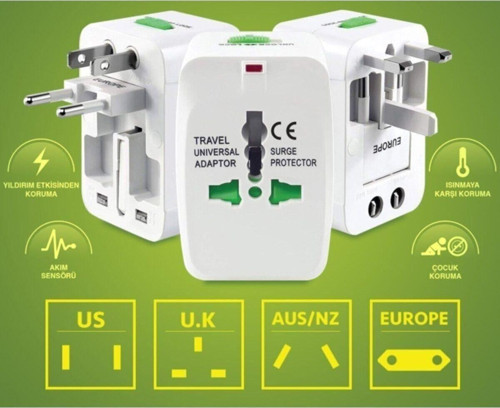 Nrt-640 Universal Amerikan Ingiliz Yurtdışı Seyahat Priz Fiş Çevirici Dönüştürücü
