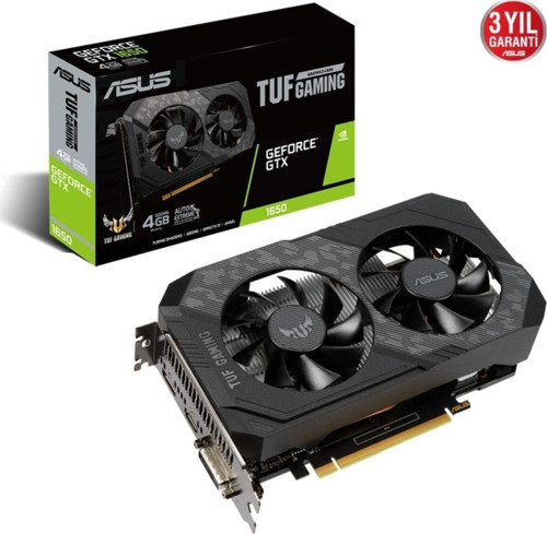 Geforce Tuf-Gtx1650-4Gd6-Gamıng 4Gb Gddr6 128Bit 1620Mhz 1Xdvı 1Xhdmı 1Xdp Ekran Kartı