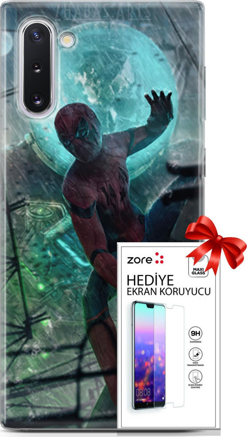 Samsung Galaxy Note 10 Kılıf Orijinal Seri Supers 19 Marvel Movie Tam Koruma Kılıf + Ekran Koruyucu