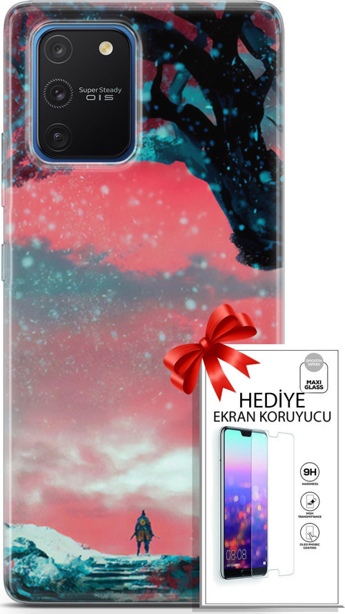 Samsung Galaxy S10 Lite Kılıf Orijinal Seri Algorand 23 Şövalye Telefon Kabı Ve Ekran Koruyucu