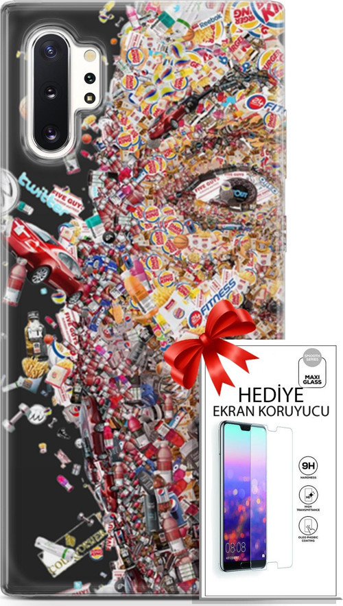Samsung Galaxy Note 10 Plus Kılıf Orijinal Seri Cardano 09 Fitness Uv Kılıf Ve Ekran Koruyucu