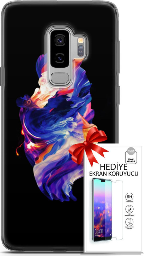 Samsung Galaxy S9 Plus Kılıf Orijinal Seri Cardano 12 Wallpapaer Tasarım Kılıf + Ekran Koruyucu