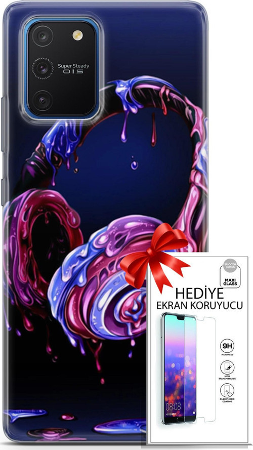 Samsung Galaxy S10 Lite Kılıf Orijinal Seri Cardano 14 Kulaklık Cover Kılıf + Ön Ekran Koruyucu