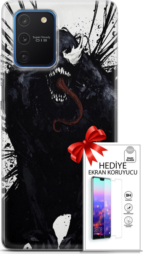 Samsung Galaxy S10 Lite Kılıf Orijinal Seri Cardano 20 Canavar Renkli Kılıf Ekran Koruyucu