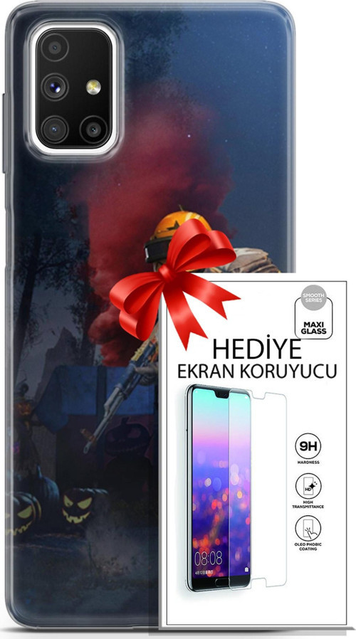 Samsung Galaxy M51 Kılıf Orijinal Seri Pubg 25 Çatışma Soyulmayan Kılıf + Ekran Koruyucu Full Koruma