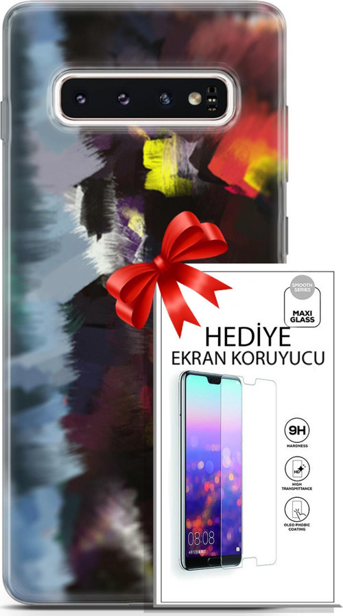 Samsung Galaxy S10 Kılıf Orijinal Seri Nature 19 Çok Renkli Tam Koruma Kılıf + Ekran Koruyucu