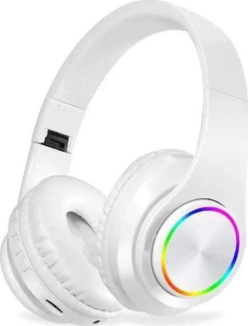 B39 Kablosuz Bluetooth Kulaklık Led Işıklı Kulaküstü Kulaklı Tüm Telefonlara Uyumlu