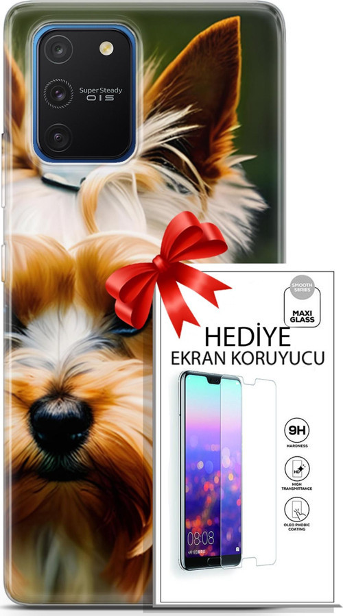 Samsung Galaxy S10 Lite Kılıf Orijinal Seri Dogs 13 Yorkshire Terriyer Case Kapak Ekran Koruyucu