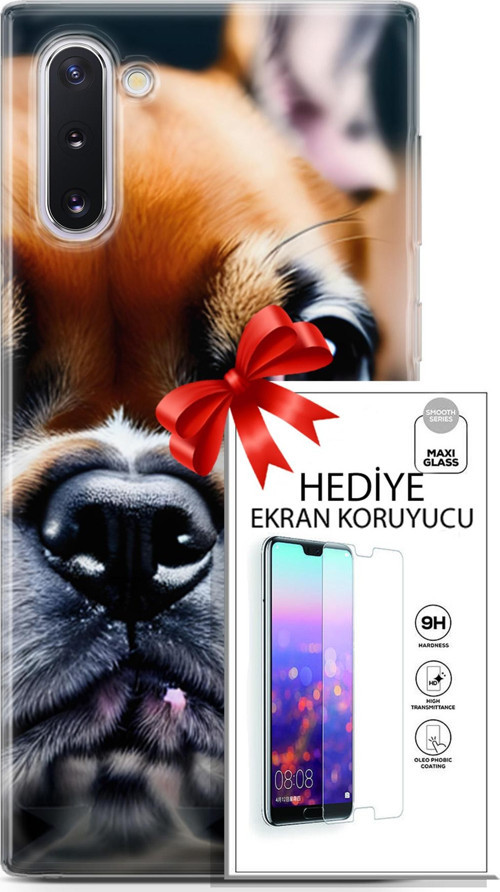 Samsung Galaxy Note 10 Kılıf Orijinal Seri Dogs 10 İngiliz Mastiff Full Hd Kılıf + Ekran Koruyucu