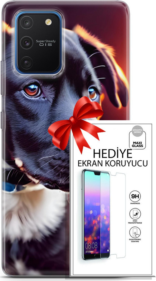 Samsung Galaxy S10 Lite Kılıf Orijinal Seri Dogs 27 Rostov Lazer Kesim Silikon Ekran Koruyucu