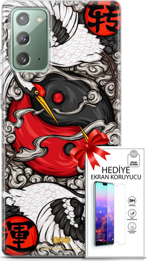 Samsung Galaxy Note 20 Kılıf Orijinal Seri Bounce 20 Piper Thompson Renkli Kılıf Ekran Koruyucu
