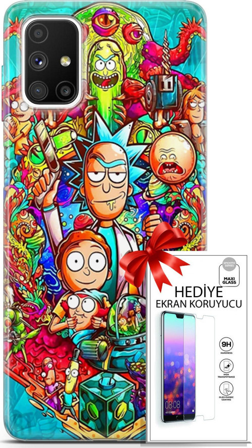 Samsung Galaxy M51 Kılıf Orijinal Seri Bounce 03 Hattie May Arka Kapak + Ekran Koruyucu