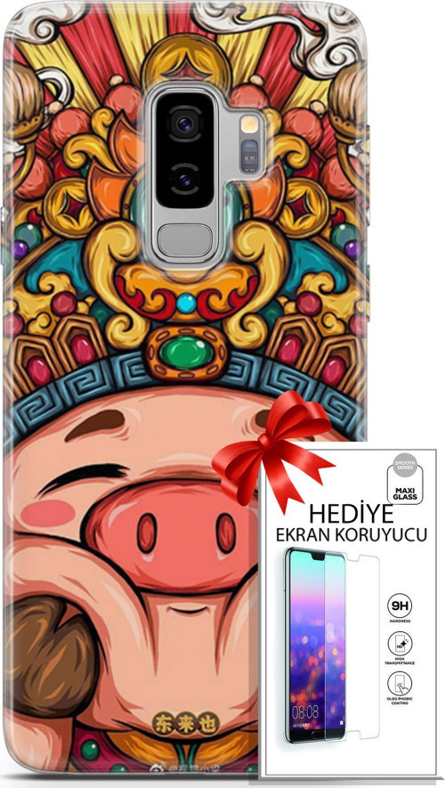Samsung Galaxy S9 Plus Kılıf Orijinal Seri Bounce 19 Emma Robertson Tam Koruma Kılıf + Ekran Koruyucu