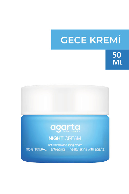 Doğal Su Bazlı Yaşlanma Karşıtı Anti Age Gece Kremi 50 Ml