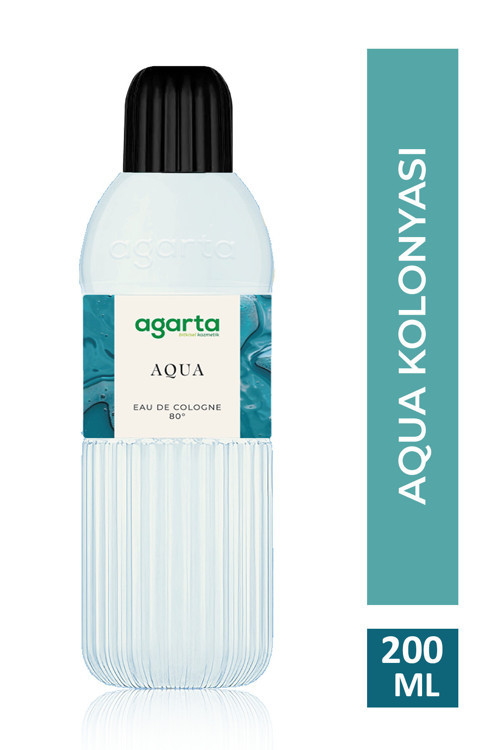 Pet Şişe 80 Derece Aqua Kolonya 200 Ml
