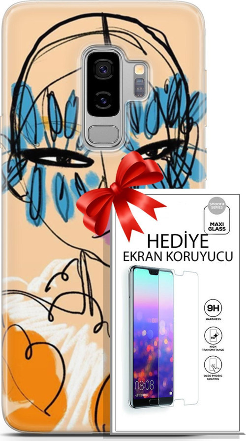 Samsung Galaxy S9 Plus Kılıf Orijinal Seri Soul 24 Uzakdoğulu Darbe Emici Kılıf + Ekran Koruyucu