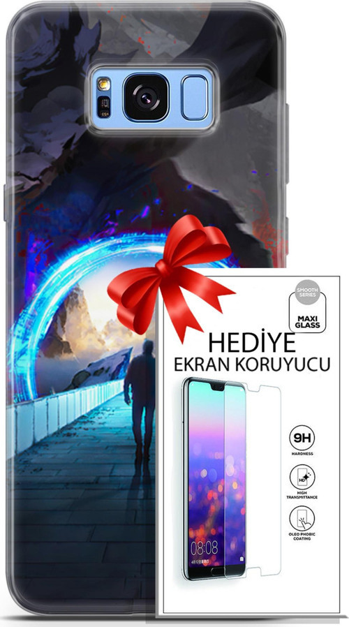 Samsung Galaxy S8 Plus Kılıf Orijinal Seri Neo 20 Punish Renkli Kılıf Ekran Koruyucu