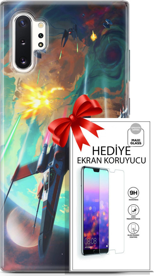 Samsung Galaxy Note 10 Plus Kılıf Orijinal Seri Neo 17 Harley & Punchline Yumuşak Kılıf + Ekran Koruyucu
