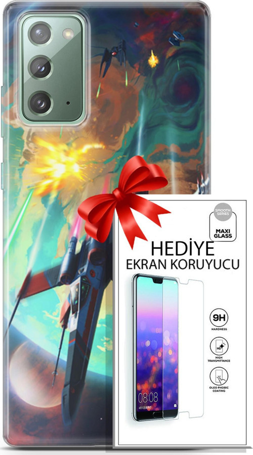 Samsung Galaxy Note 20 Kılıf Orijinal Seri Neo 17 Harley & Punchline Yumuşak Kılıf + Ekran Koruyucu