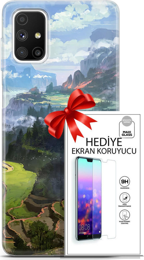 Samsung Galaxy M51 Kılıf Orijinal Seri Neo 23 Joker Kart Telefon Kabı Ve Ekran Koruyucu