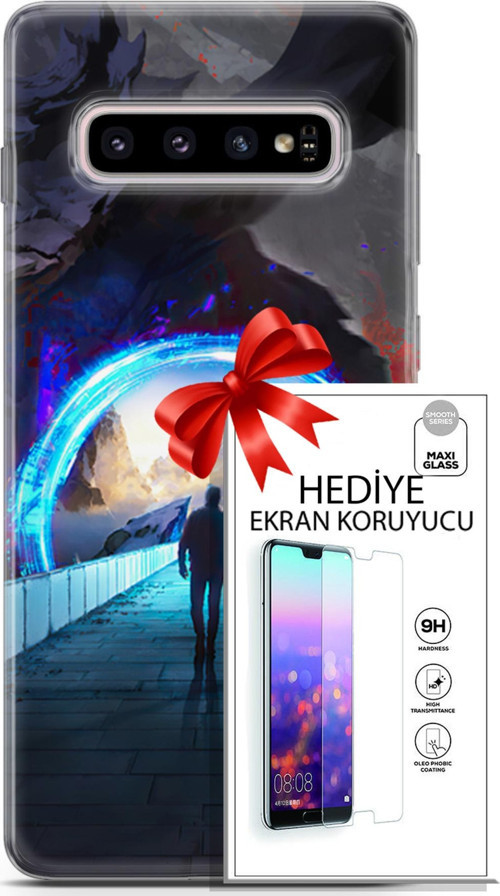 Samsung Galaxy S10 Plus Kılıf Orijinal Seri Neo 20 Punish Renkli Kılıf Ekran Koruyucu