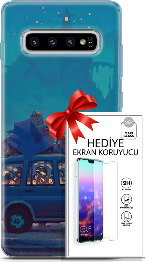 Samsung Galaxy S10 Plus Kılıf Orijinal Seri Neo 10 Thanos Full Hd Kılıf + Ekran Koruyucu