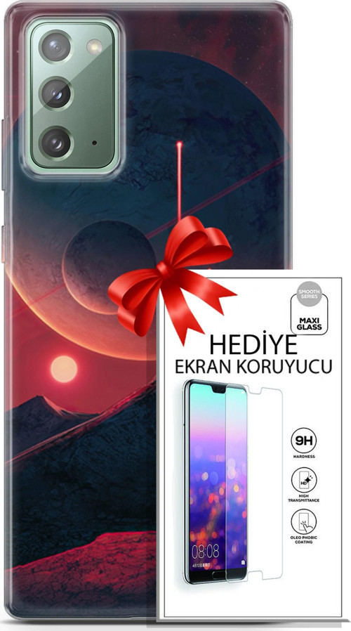 Samsung Galaxy Note 20 Kılıf Orijinal Seri Neo 19 Iron Man Tam Koruma Kılıf + Ekran Koruyucu