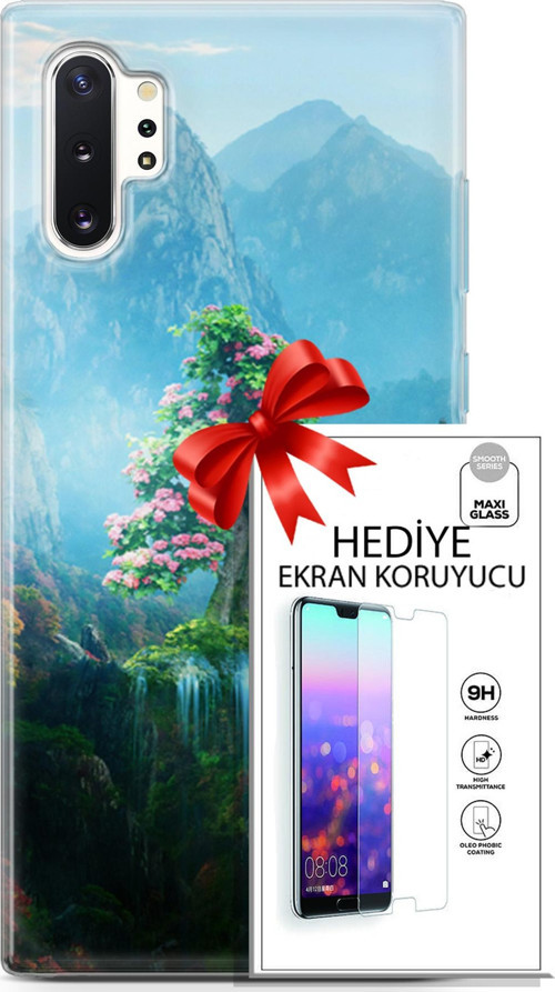 Samsung Galaxy Note 10 Plus Kılıf Orijinal Seri Neo 29 Red Hood Leke Tutmaz Kapak + Ekran Koruyucu