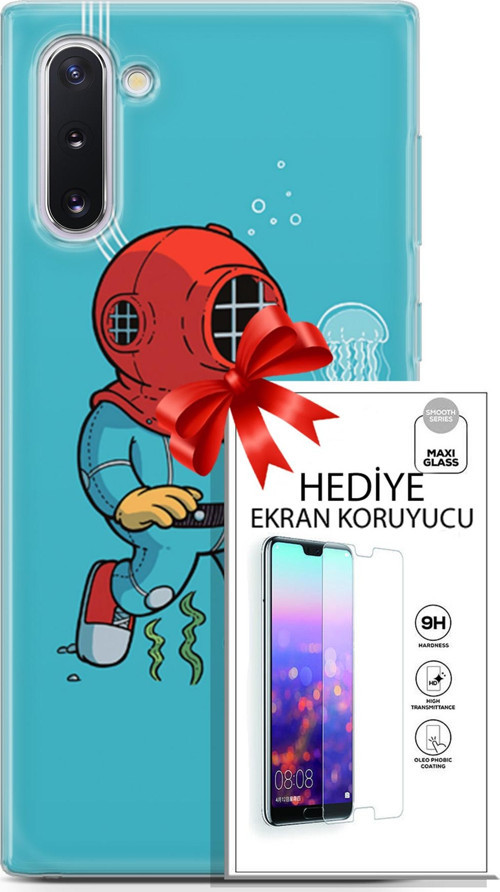 Samsung Galaxy Note 10 Kılıf Orijinal Seri Neo 08 Batman Dc Baskılı Kılıf + Ekran Koruyucu