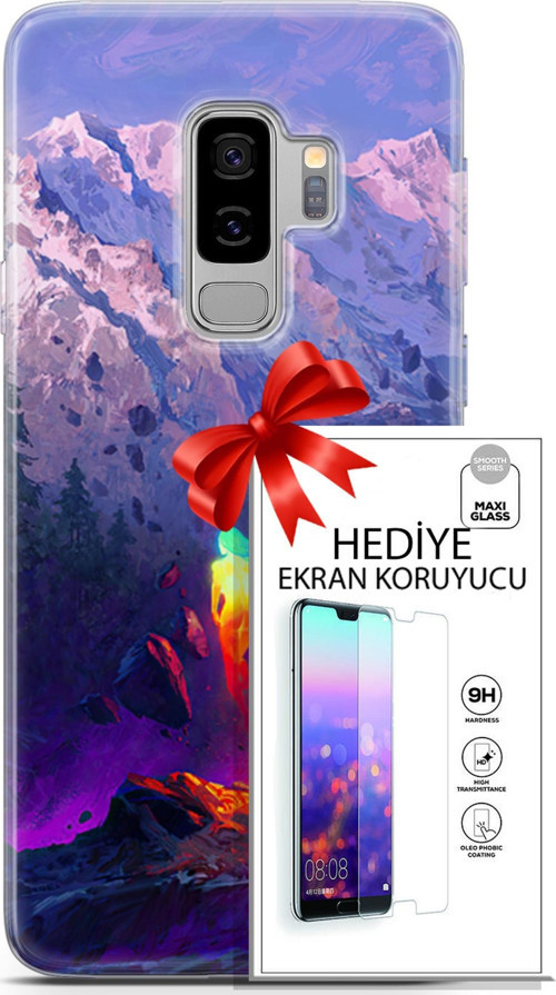 Samsung Galaxy S9 Plus Kılıf Orijinal Seri Neo 24 Örümcek Adam Darbe Emici Kılıf + Ekran Koruyucu