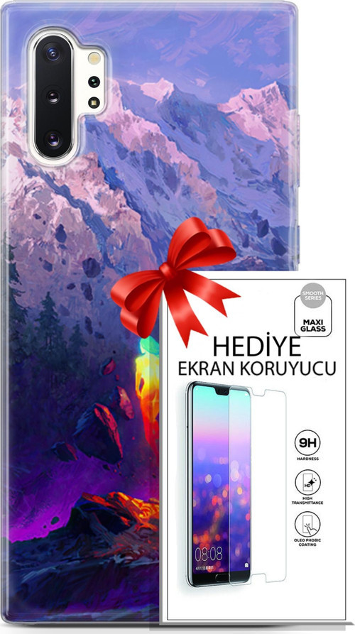 Samsung Galaxy Note 10 Plus Kılıf Orijinal Seri Neo 24 Örümcek Adam Darbe Emici Kılıf + Ekran Koruyucu
