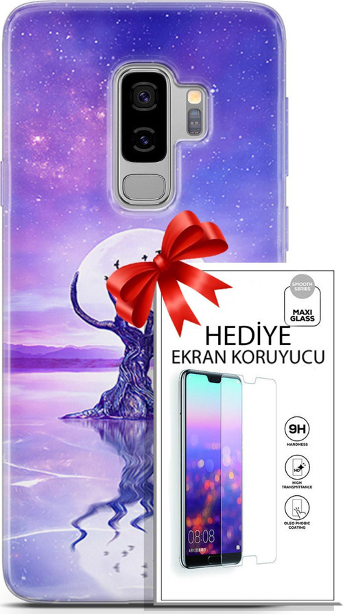 Samsung Galaxy S9 Plus Kılıf Orijinal Seri Neo 30 Carnage Kenarları Şeffaf Kapak Ve Ekran Koruyucu