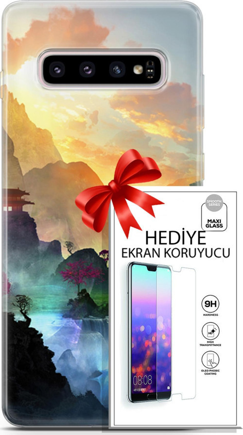 Samsung Galaxy S10 Plus Kılıf Orijinal Seri Neo 06 Cyclops Koruyucu Kapak Ekran Koruyucu