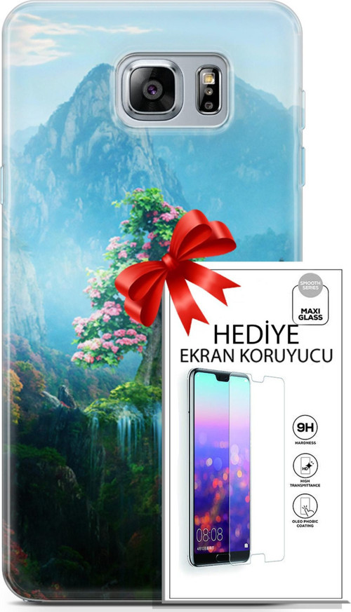 Samsung Galaxy Note 5 Kılıf Orijinal Seri Neo 29 Red Hood Leke Tutmaz Kapak + Ekran Koruyucu