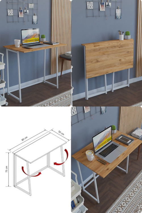 Premium Katlanır Çalışma Masası Katlanabilir Pratik Çalışma Masası Bilgisayar Masası Çizim Masası