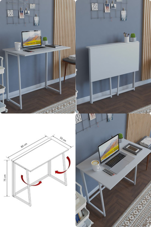 Premium Katlanır Çalışma Masası Katlanabilir Pratik Çalışma Masası Bilgisayar Masası Çizim Masası