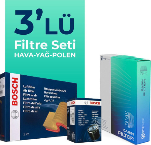 Peugeot 508 1.6 Benzin Puretech Filtre Bakım Seti (2019-2022) 3 Lü